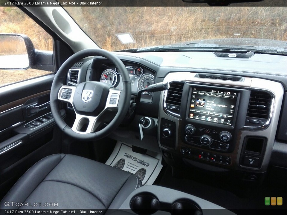 Black Interior Dashboard for the 2017 Ram 3500 Laramie Mega Cab 4x4 #117899540