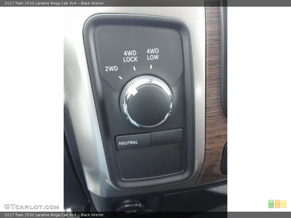 Black Interior Controls for the 2017 Ram 3500 Laramie Mega Cab 4x4 #117899646