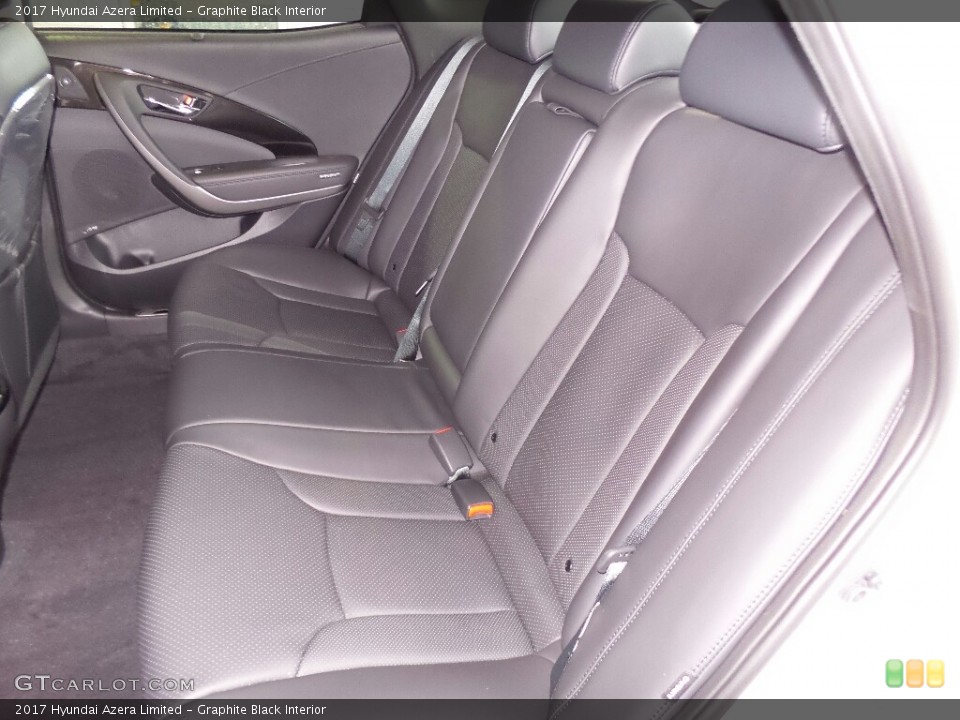Graphite Black Interior Rear Seat for the 2017 Hyundai Azera Limited #117908463