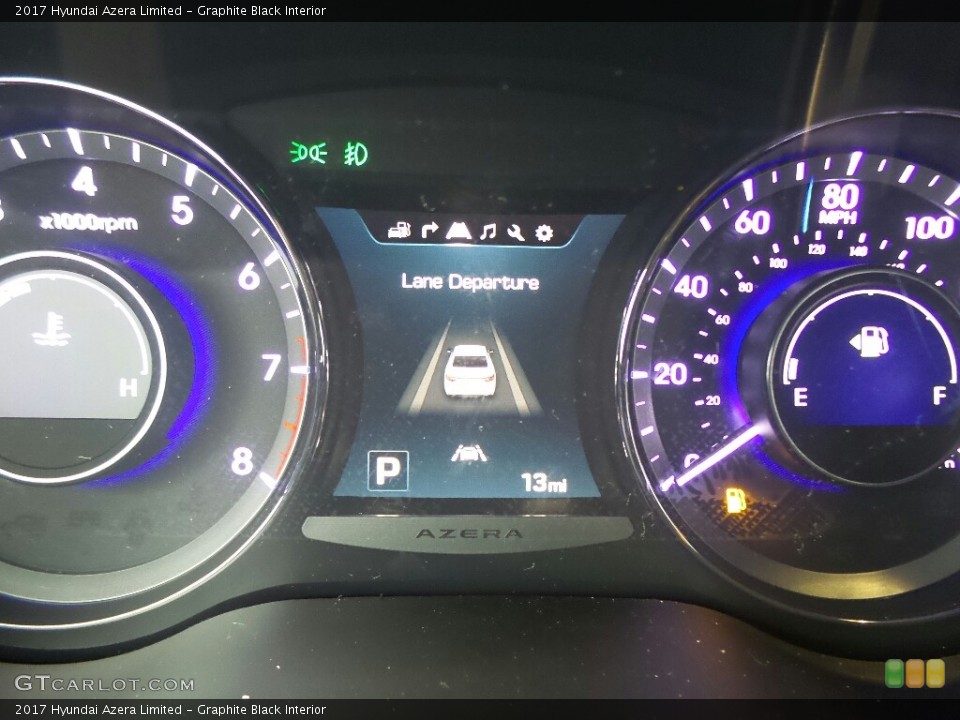 Graphite Black Interior Gauges for the 2017 Hyundai Azera Limited #117908661