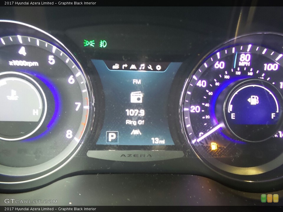 Graphite Black Interior Gauges for the 2017 Hyundai Azera Limited #117908673
