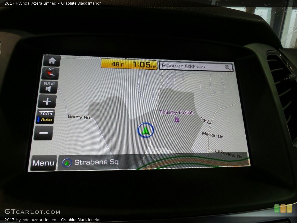 Graphite Black Interior Navigation for the 2017 Hyundai Azera Limited #117908826