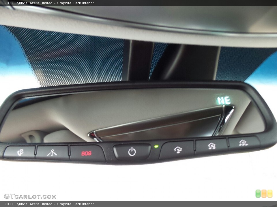 Graphite Black Interior Controls for the 2017 Hyundai Azera Limited #117908976