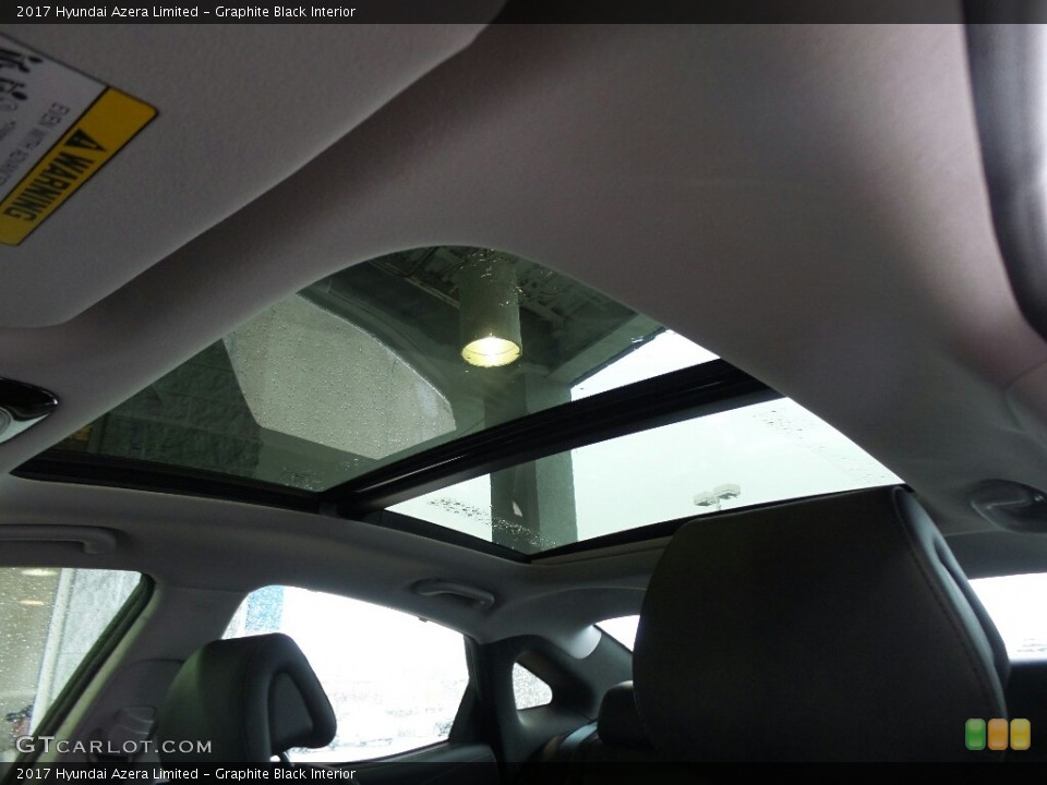 Graphite Black Interior Sunroof for the 2017 Hyundai Azera Limited #117909003