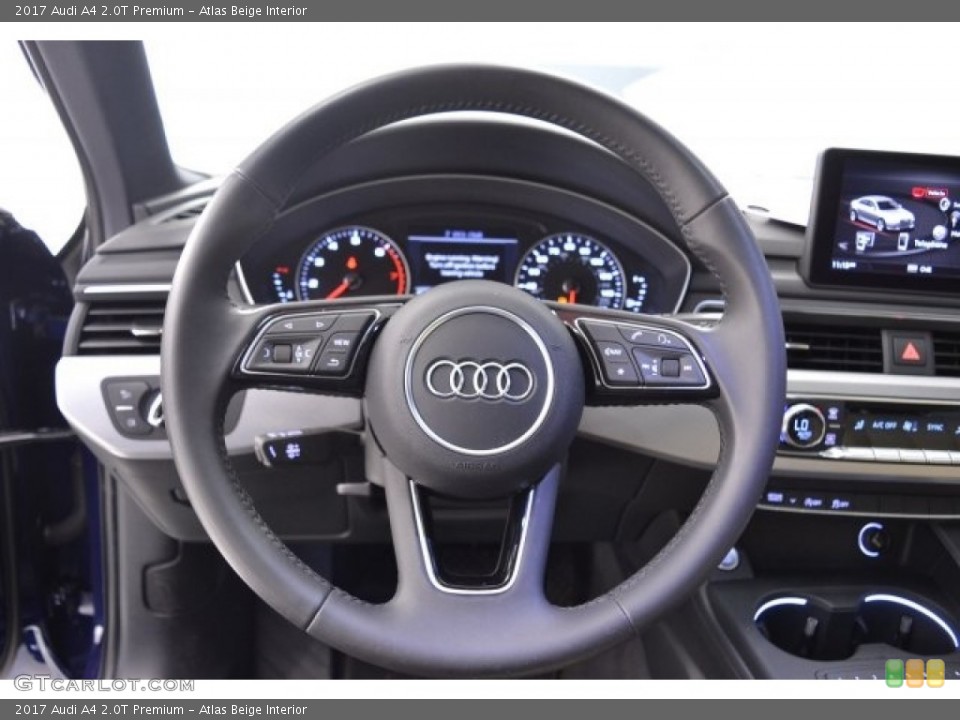 Atlas Beige Interior Steering Wheel for the 2017 Audi A4 2.0T Premium #117909327