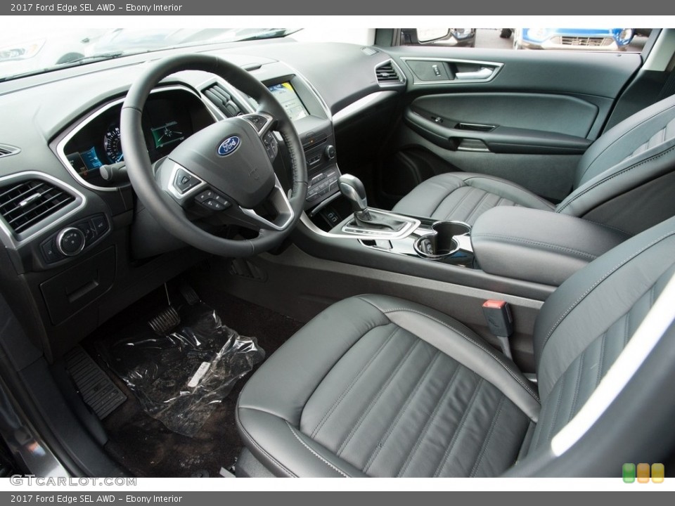 Ebony Interior Photo for the 2017 Ford Edge SEL AWD #117912475