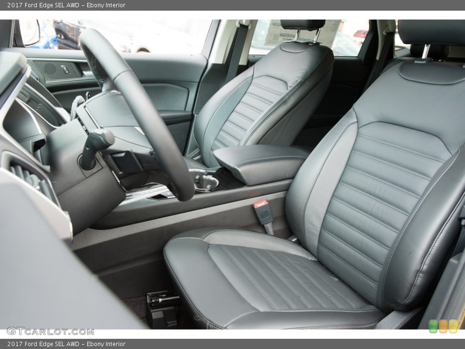 Ebony Interior Front Seat for the 2017 Ford Edge SEL AWD #117912499