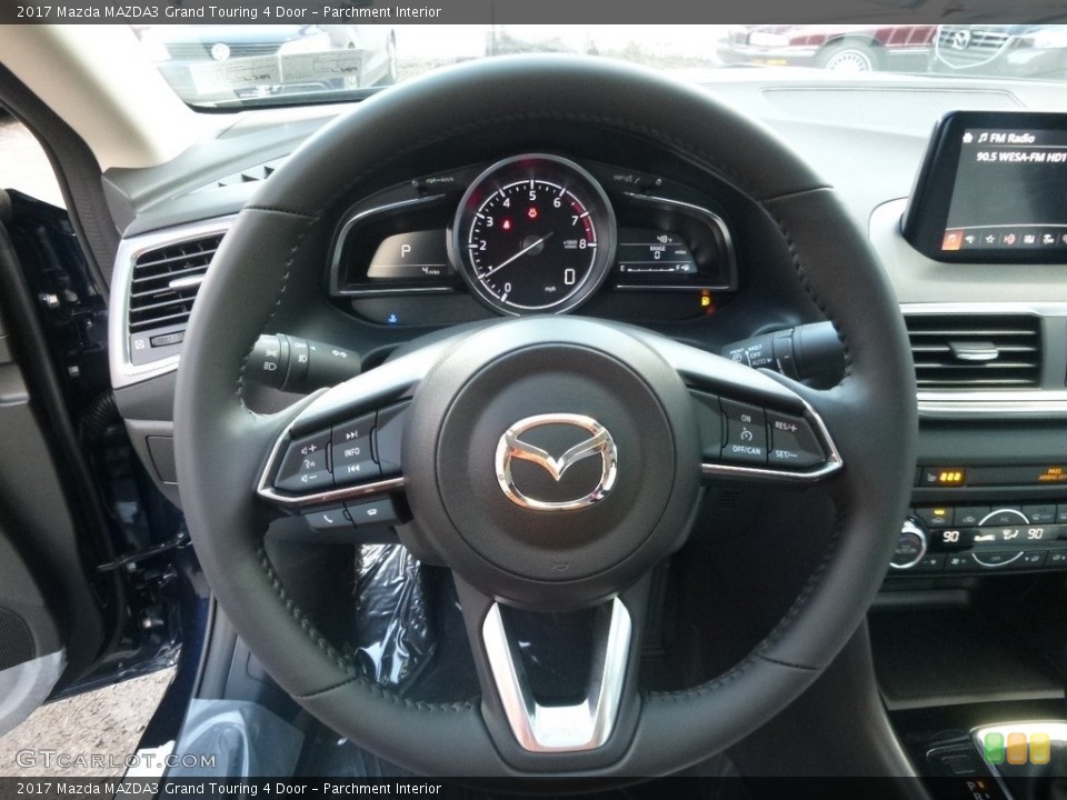Parchment Interior Steering Wheel for the 2017 Mazda MAZDA3 Grand Touring 4 Door #117916978