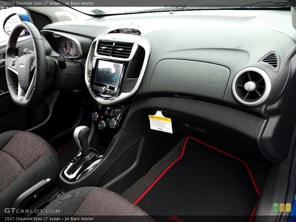 Jet Black Interior Dashboard for the 2017 Chevrolet Sonic LT Sedan #117920764