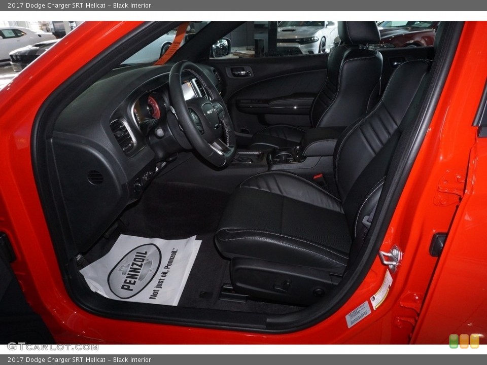 Black Interior Front Seat for the 2017 Dodge Charger SRT Hellcat #117921406