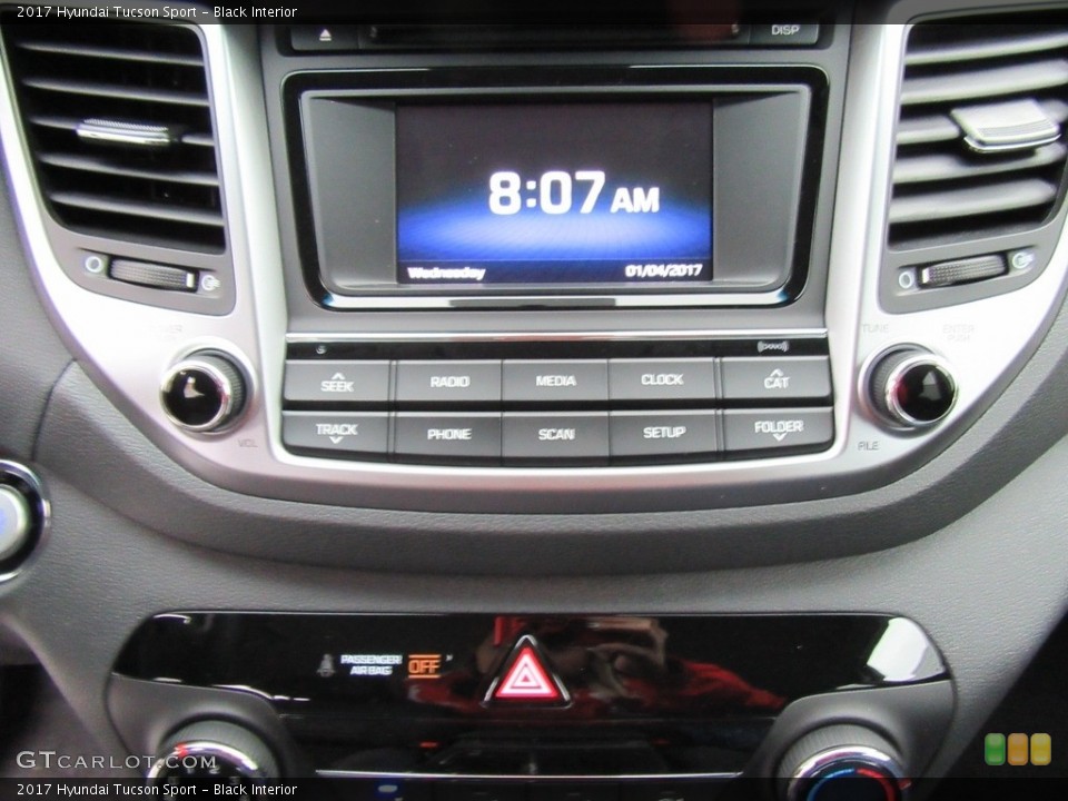 Black Interior Controls for the 2017 Hyundai Tucson Sport #117922402