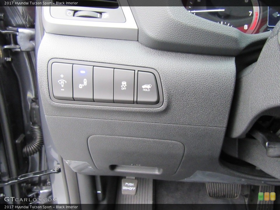 Black Interior Controls for the 2017 Hyundai Tucson Sport #117922576