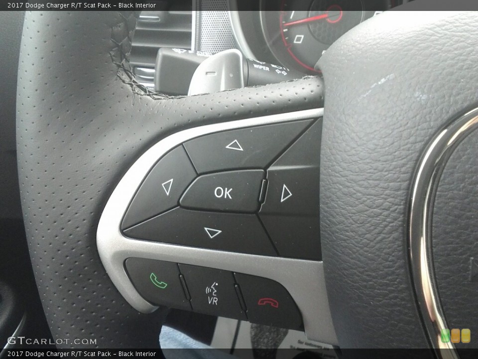 Black Interior Controls for the 2017 Dodge Charger R/T Scat Pack #117924331