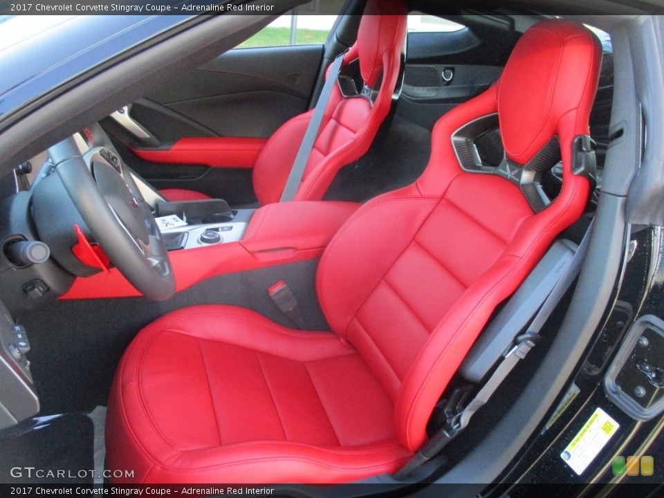 Adrenaline Red Interior Front Seat for the 2017 Chevrolet Corvette Stingray Coupe #117927961