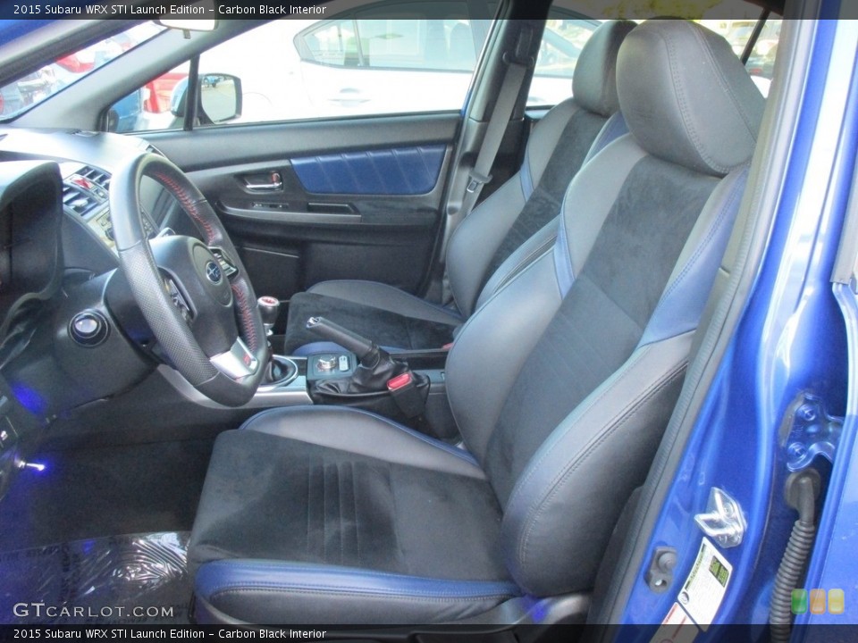 Carbon Black Interior Front Seat for the 2015 Subaru WRX STI Launch Edition #117928585