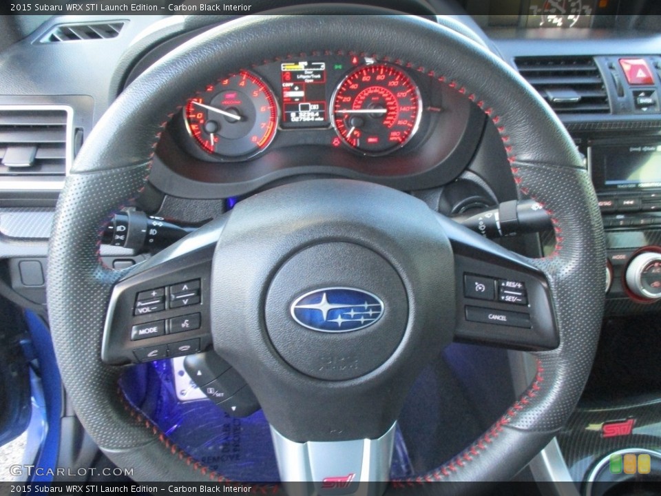 Carbon Black Interior Steering Wheel for the 2015 Subaru WRX STI Launch Edition #117928621