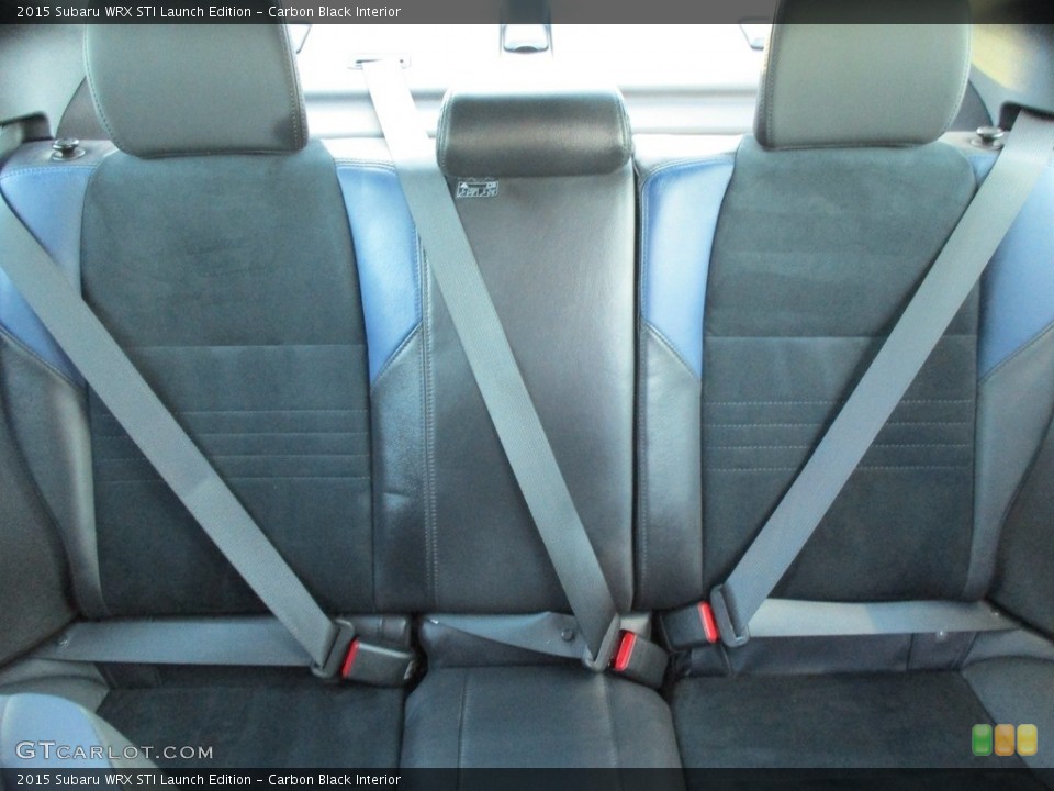 Carbon Black Interior Rear Seat for the 2015 Subaru WRX STI Launch Edition #117928714