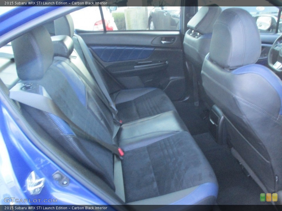 Carbon Black Interior Rear Seat for the 2015 Subaru WRX STI Launch Edition #117928735