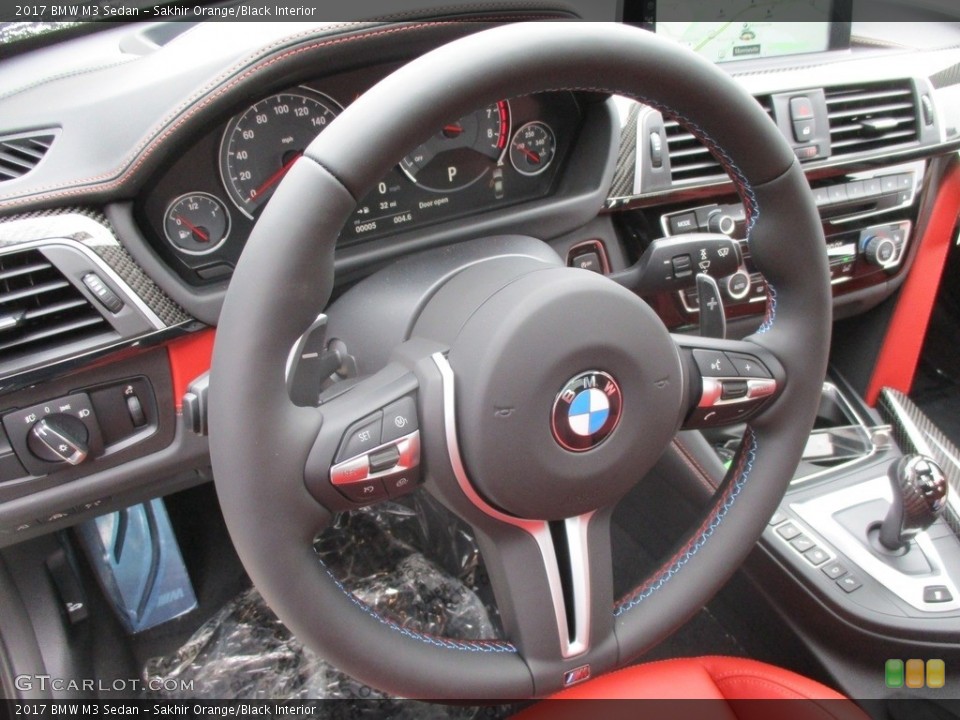 Sakhir Orange/Black Interior Steering Wheel for the 2017 BMW M3 Sedan #117939713