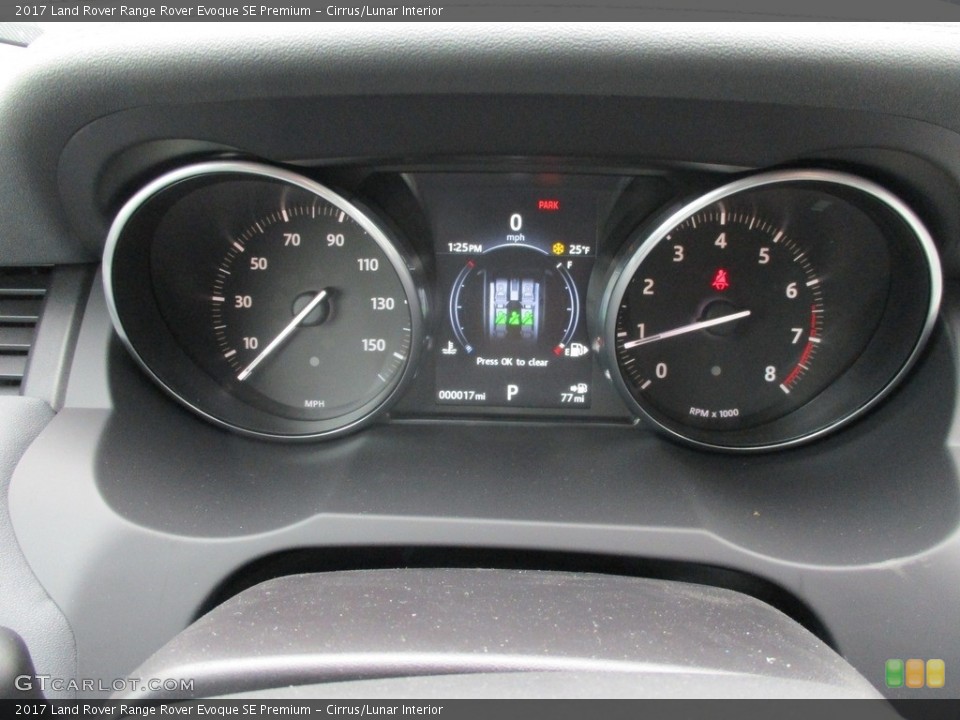 Cirrus/Lunar Interior Gauges for the 2017 Land Rover Range Rover Evoque SE Premium #117940379