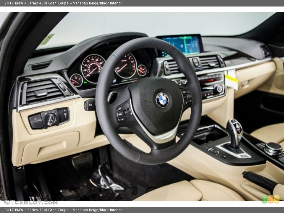 Venetian Beige/Black Interior Dashboard for the 2017 BMW 4 Series 430i Gran Coupe #117940496