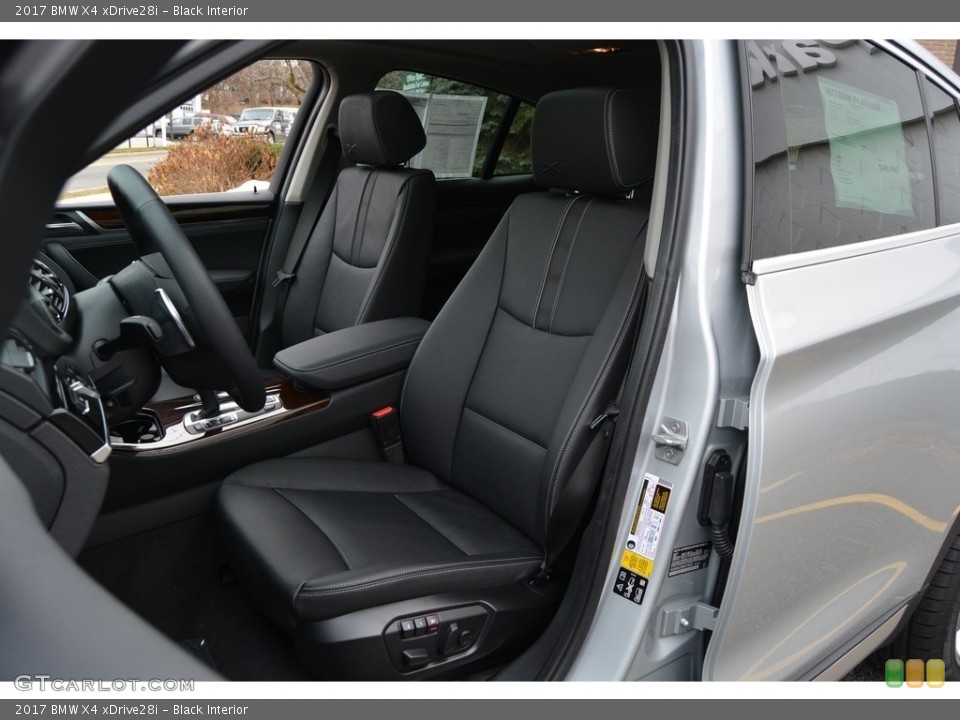 Black Interior Front Seat for the 2017 BMW X4 xDrive28i #117942752