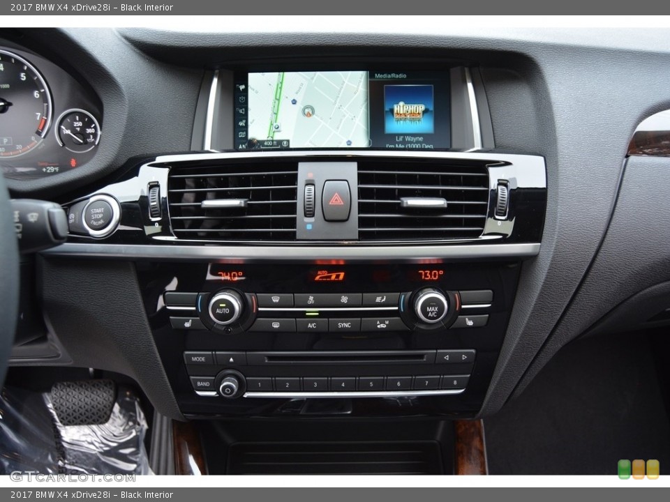 Black Interior Controls for the 2017 BMW X4 xDrive28i #117942818