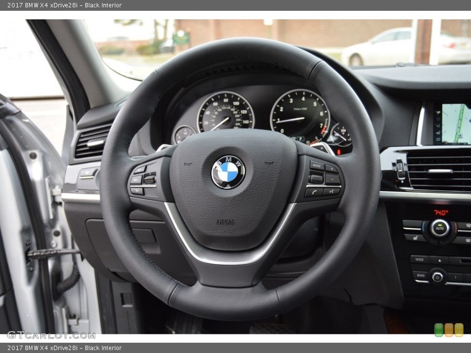 Black Interior Steering Wheel for the 2017 BMW X4 xDrive28i #117942866