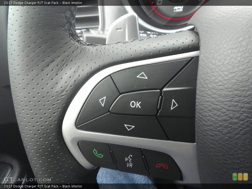 Black Interior Controls for the 2017 Dodge Charger R/T Scat Pack #117943449