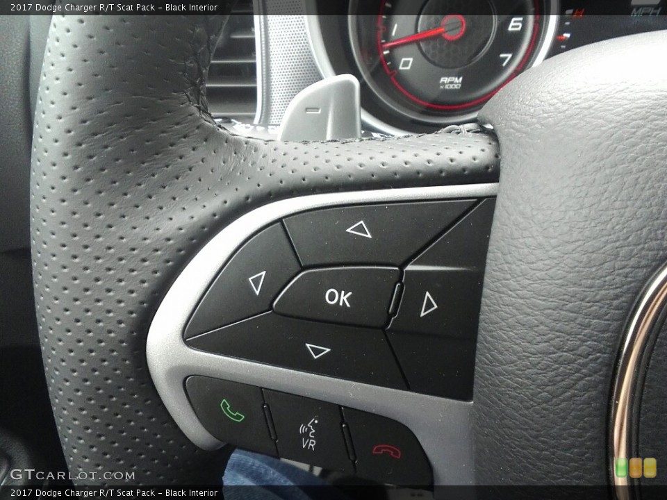 Black Interior Controls for the 2017 Dodge Charger R/T Scat Pack #117945137