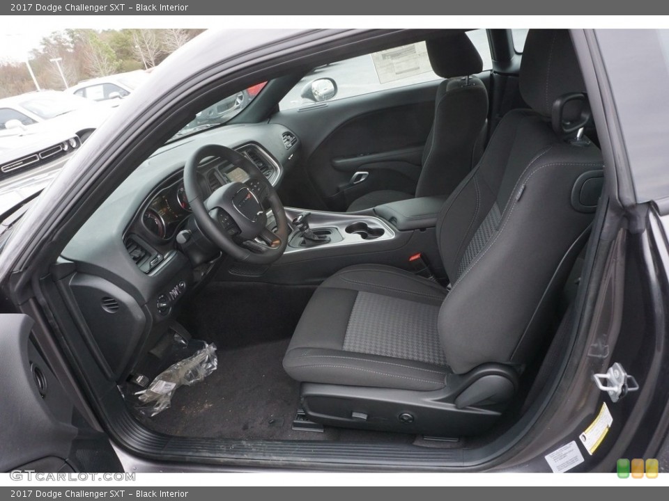 Black Interior Front Seat for the 2017 Dodge Challenger SXT #117945614