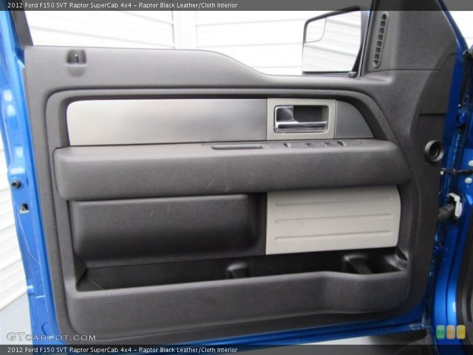 Raptor Black Leather/Cloth Interior Door Panel for the 2012 Ford F150 SVT Raptor SuperCab 4x4 #117948230