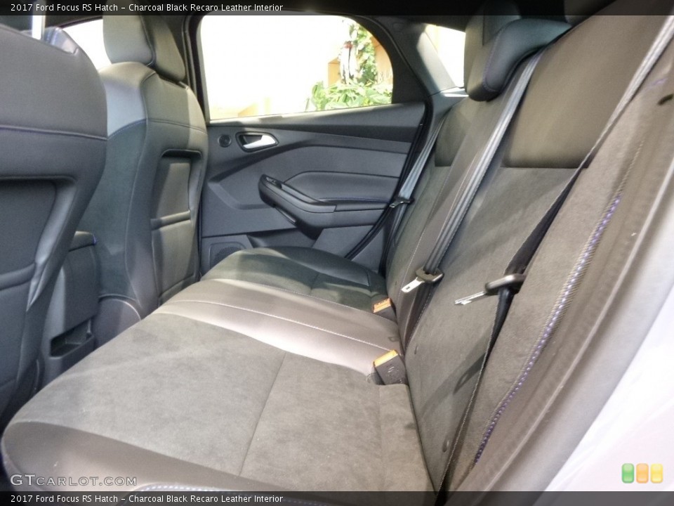 Charcoal Black Recaro Leather Interior Rear Seat for the 2017 Ford Focus RS Hatch #117949586