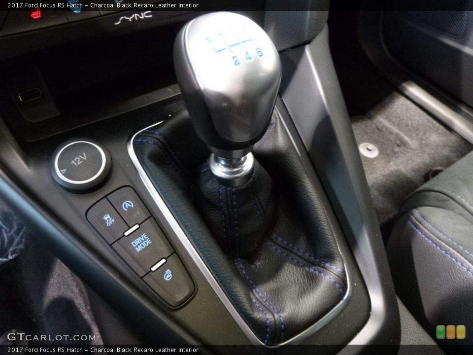 Charcoal Black Recaro Leather Interior Transmission for the 2017 Ford Focus RS Hatch #117949754