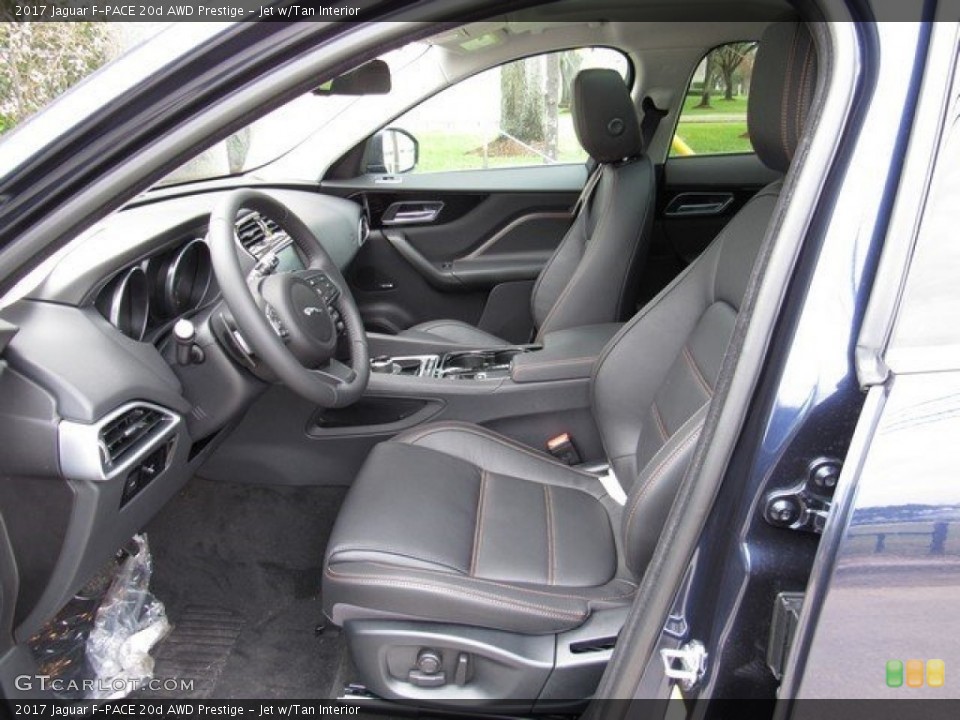Jet w/Tan Interior Photo for the 2017 Jaguar F-PACE 20d AWD Prestige #117954794
