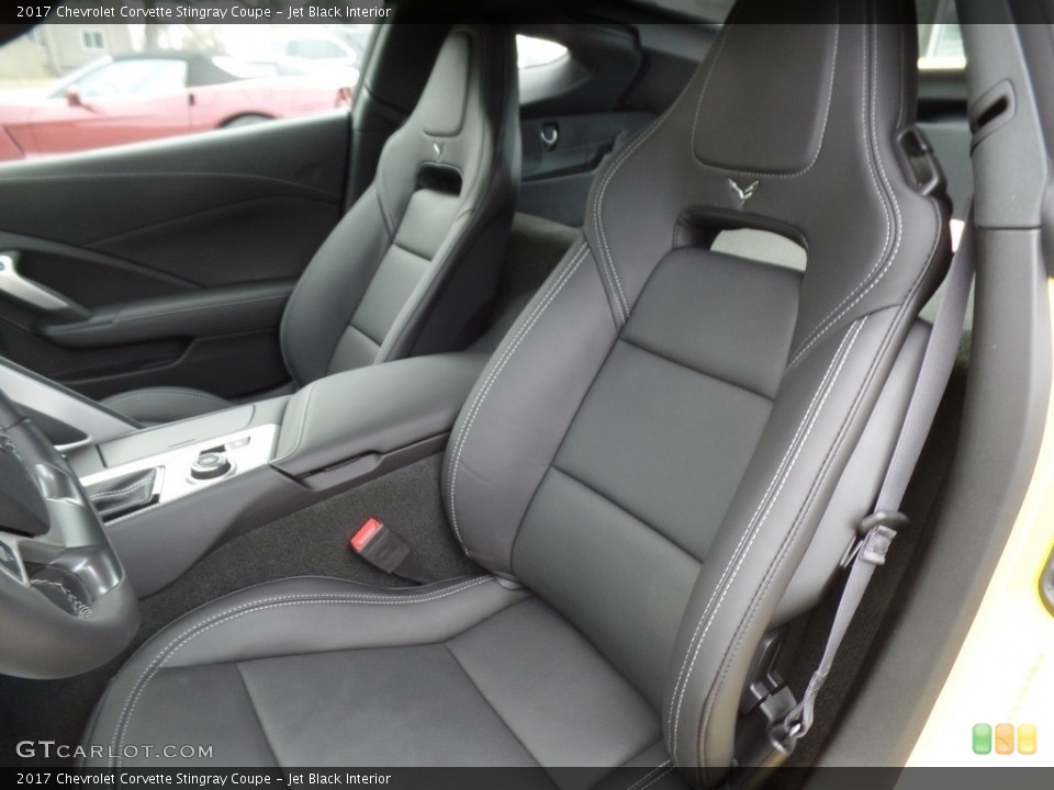 Jet Black Interior Front Seat for the 2017 Chevrolet Corvette Stingray Coupe #117955838