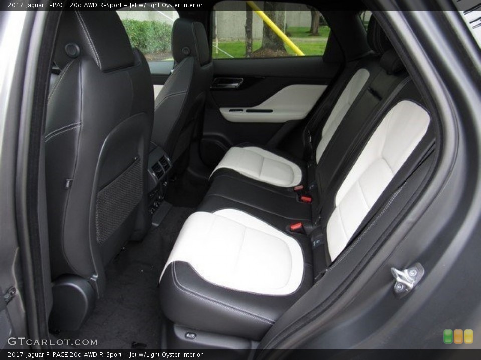 Jet w/Light Oyster Interior Rear Seat for the 2017 Jaguar F-PACE 20d AWD R-Sport #117955853
