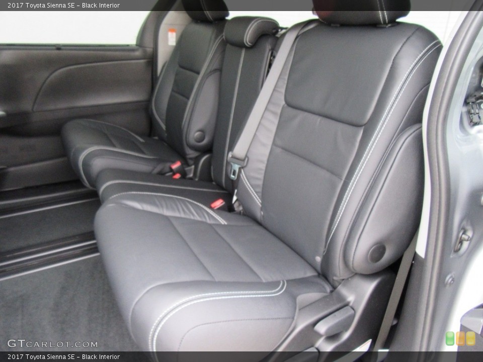 Black Interior Rear Seat for the 2017 Toyota Sienna SE #117958403