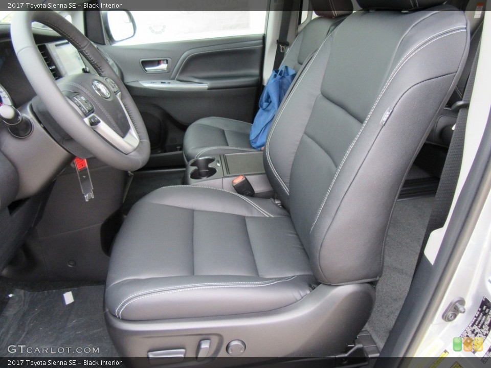 Black Interior Front Seat for the 2017 Toyota Sienna SE #117958472