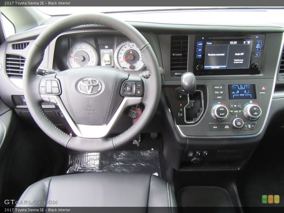 Black Interior Dashboard for the 2017 Toyota Sienna SE #117958505