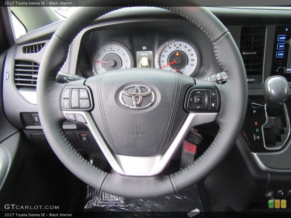 Black Interior Steering Wheel for the 2017 Toyota Sienna SE #117958631