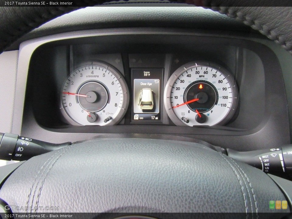 Black Interior Gauges for the 2017 Toyota Sienna SE #117958655