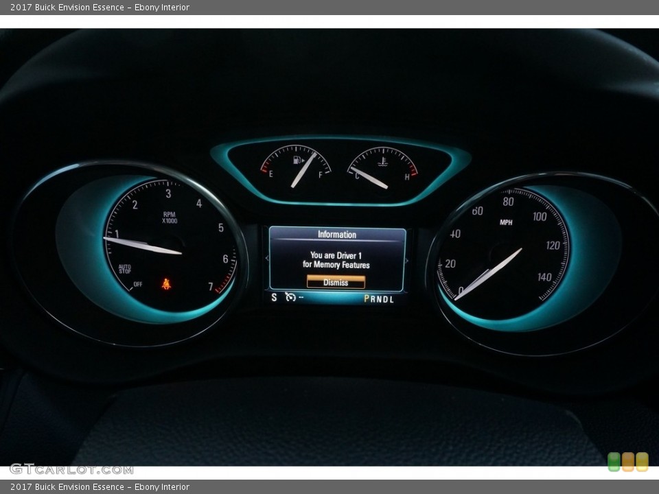 Ebony Interior Gauges for the 2017 Buick Envision Essence #117958961