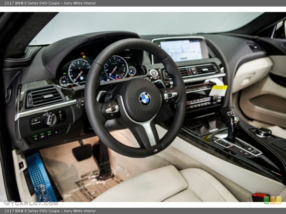 Ivory White Interior Photo for the 2017 BMW 6 Series 640i Coupe #117970268