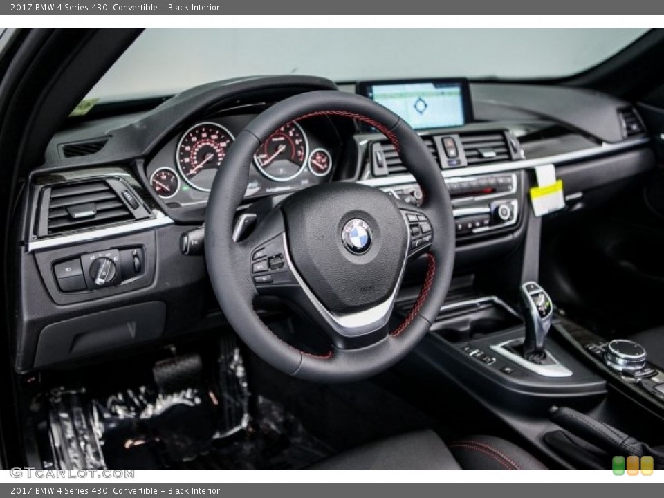 Black Interior Dashboard for the 2017 BMW 4 Series 430i Convertible #117970439
