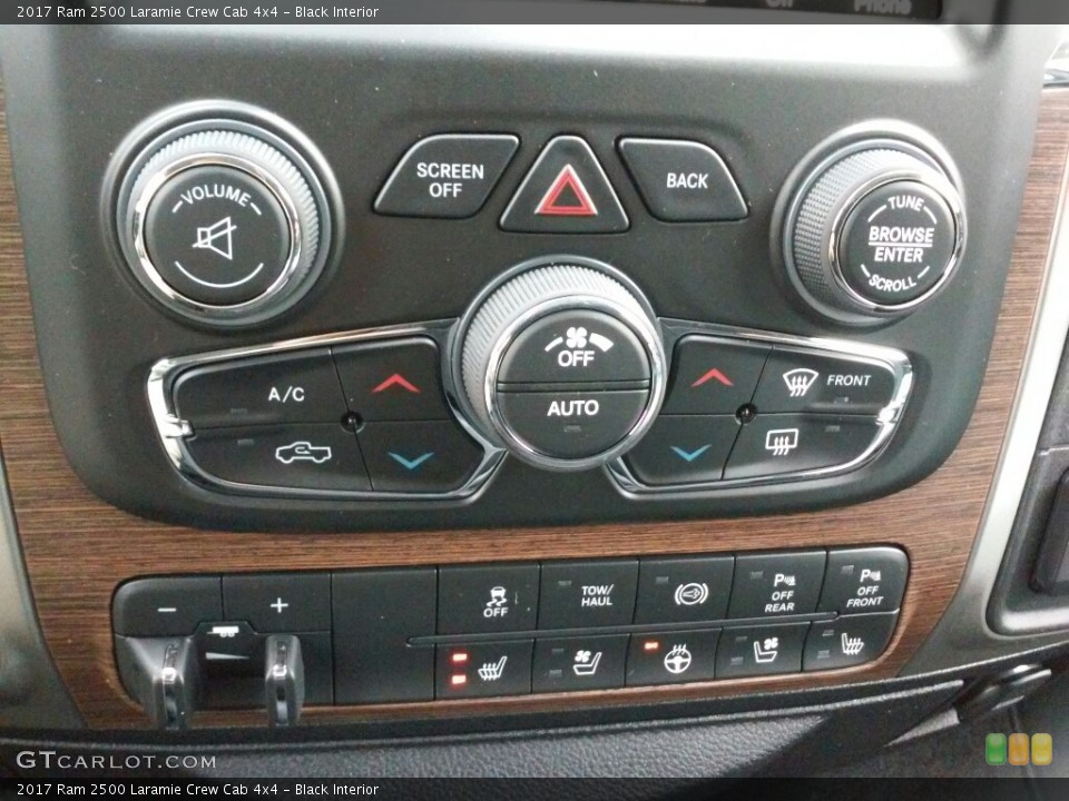 Black Interior Controls for the 2017 Ram 2500 Laramie Crew Cab 4x4 #117971879