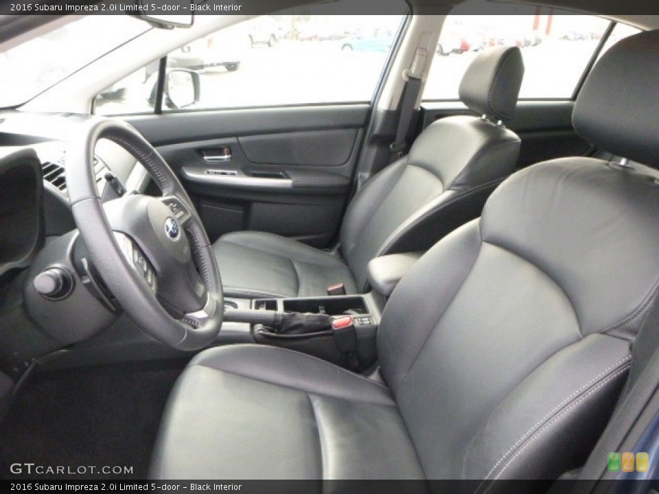 Black Interior Front Seat for the 2016 Subaru Impreza 2.0i Limited 5-door #117976478