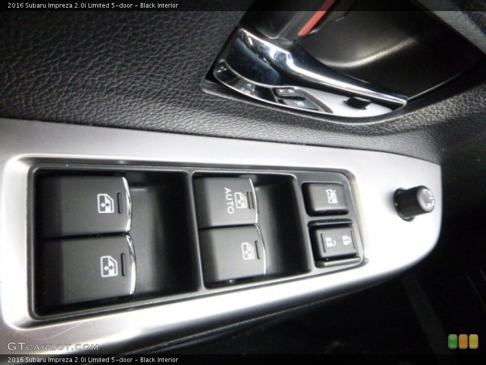 Black Interior Controls for the 2016 Subaru Impreza 2.0i Limited 5-door #117976664