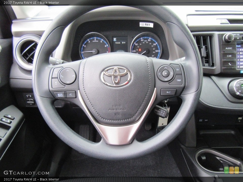 Black Interior Steering Wheel for the 2017 Toyota RAV4 LE #117978470
