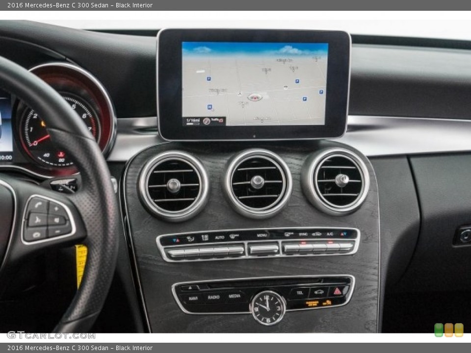 Black Interior Navigation for the 2016 Mercedes-Benz C 300 Sedan #117980872